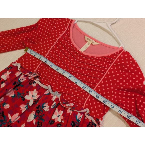 Matilda Jane girls Sz 10 red tunic top Moments with you Cheerful Day EUC - Picture 7 of 8